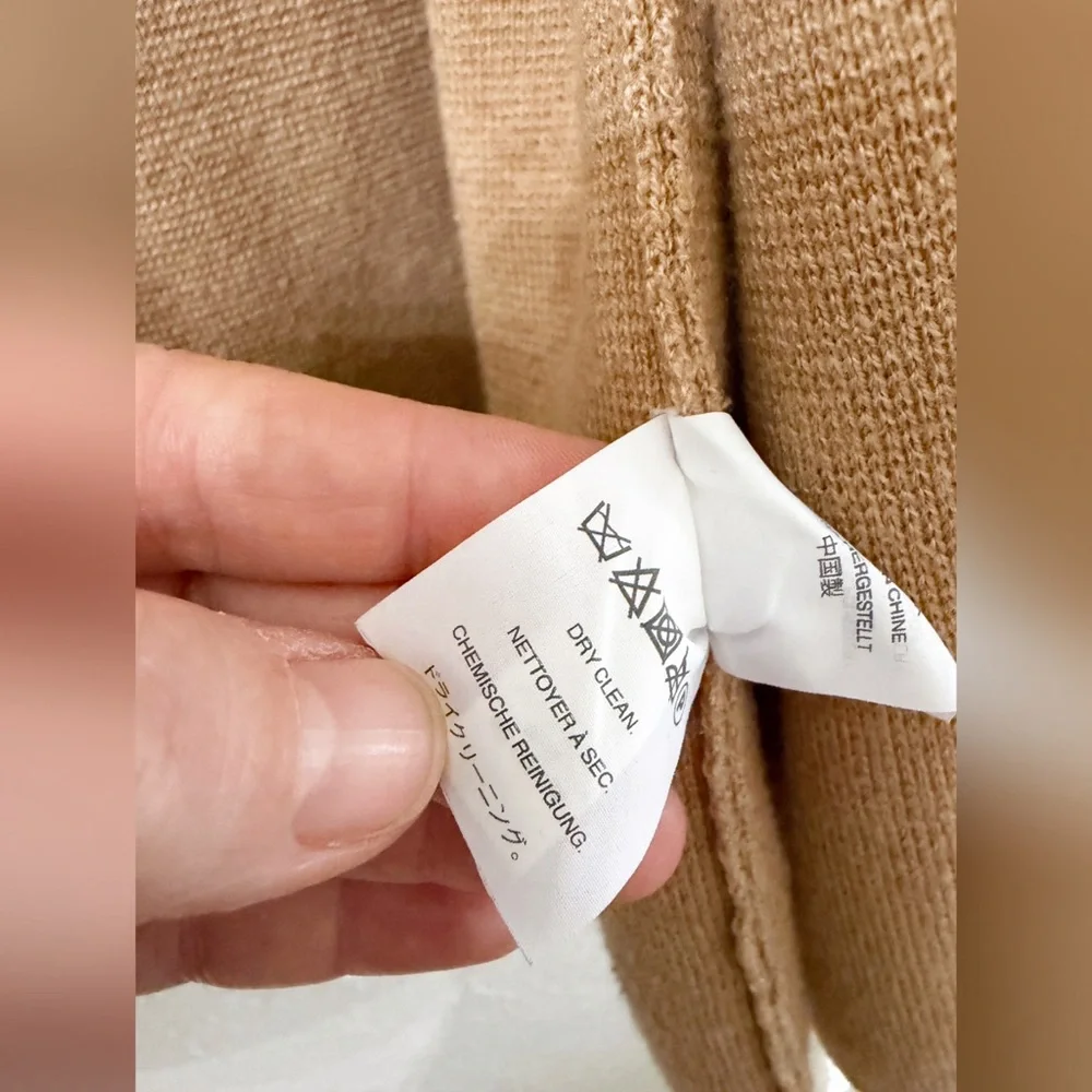 J. Crew Camel Sophie Open Front Sweater Blazer Cardigan - S